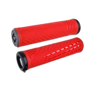 Грипсы ODI CF Grip v2.1 Lock-On Red / White