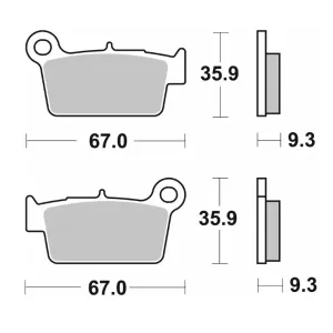 Гальмівні колодки SBS Standard Brake Pads, Ceramic 790HF