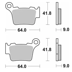Гальмівні колодки SBS Standard Brake Pads, Ceramic 791HF