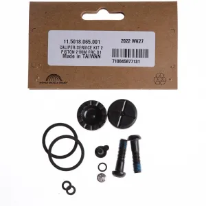 Сервісний набір гальм SRAM DISC BRAKE CALIPER PISTON SERVICE KIT - (INCLUDES 2 PISTONS, 2 PISTON BLACK BOLTS, SEALS, BLEED SCREW & O-RINGS) - FORCE AXS D1