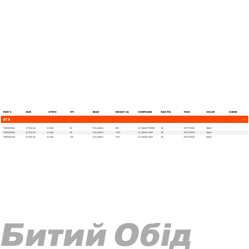 Покришка Maxxis SHORTY 27.5 Foldable