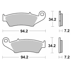 Тормозные колодки SBS Comp Brake Pads, Carbon 694CS