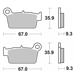 Тормозные колодки SBS Comp Brake Pads, Carbon 790CS