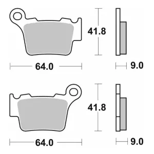 Тормозные колодки SBS Comp Brake Pads, Carbon 791CS