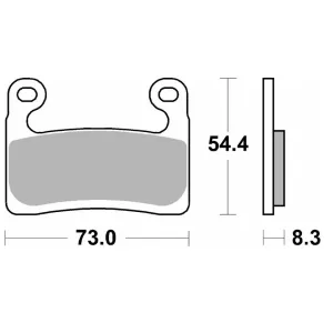 Тормозные колодки SBS Dynamic Concept Brake Pads, High-Tech Sintered 960DS-2