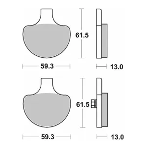 Гальмівні колодки SBS High Power Brake Pads, Carbon 579H.CT