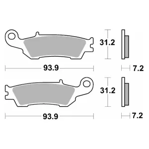 Гальмівні колодки SBS Racing Brake Pads, EVO Sinter/Sinter 840RSI