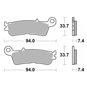 Гальмівні колодки SBS Racing Brake Pads, EVO Sinter/Sinter 965RSI