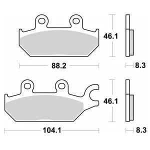 Гальмівні колодки SBS Racing Brake Pads, EVO Sinter/Sinter 971RSI