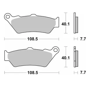 Тормозные колодки SBS Sport Brake Pads, Sinter/Carbon 674SI
