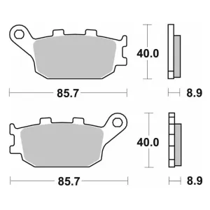 Гальмівні колодки SBS Standard Brake Pads, Ceramic 657HF