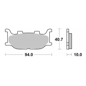 Тормозные колодки SBS Standard Brake Pads, Ceramic 691HF