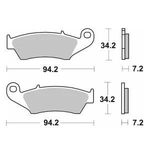 Гальмівні колодки SBS Standard Brake Pads, Ceramic 694HF