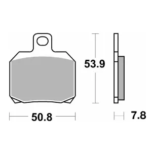 Тормозные колодки SBS Standard Brake Pads, Ceramic 730HF