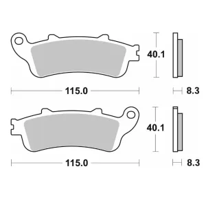 Гальмівні колодки SBS Standard Brake Pads, Ceramic 735HF