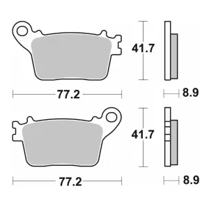 Гальмівні колодки SBS Standard Brake Pads, Ceramic 834HF