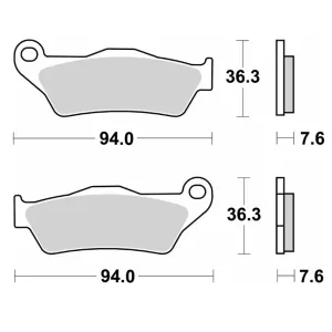 Гальмівні колодки SBS Ultra Quit Brake Pads, Ceramic 671H.HF