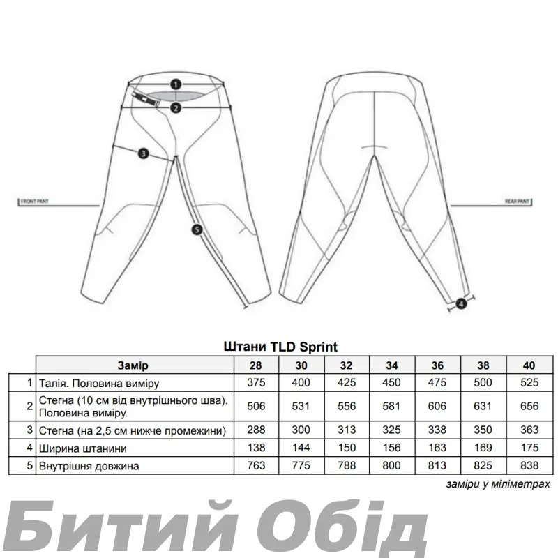 Штаны TLD Sprint Pant [Black]