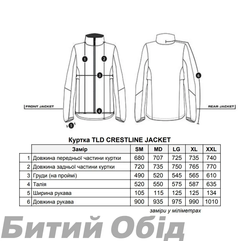 Куртка TLD CRESTLINE JACKET MONO [COPPER] LG