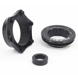 Адаптер ротора Fouriers Center Lock Disc Adaptor с/гайк алю CNC 25г черный
