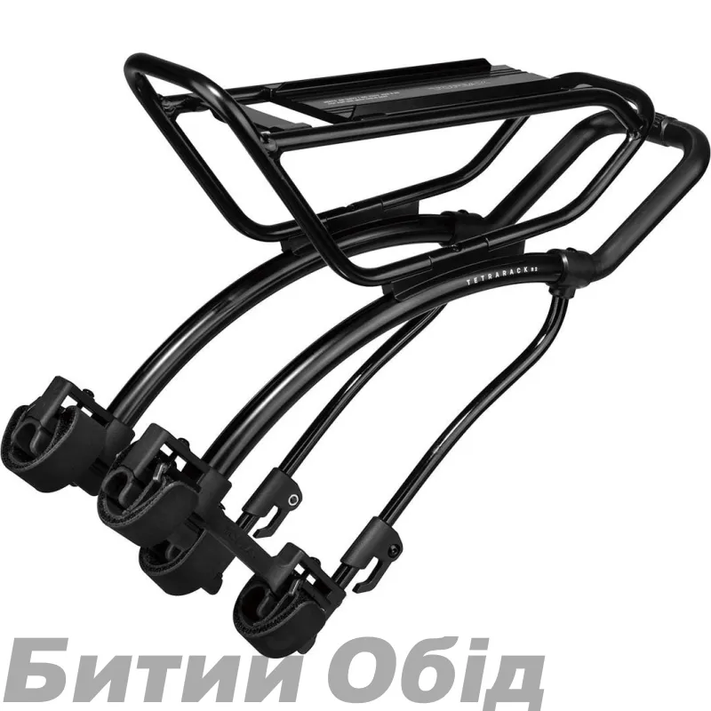 Багажник задн шосе/гревел Topeak TetraRack R2 MTX сумісн макс 9кг алю чорн 870г
