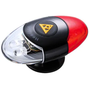 Фара на шлем Topeak Headlux 2 бел/ 2 черв диоды 3 функц с/бат 24г