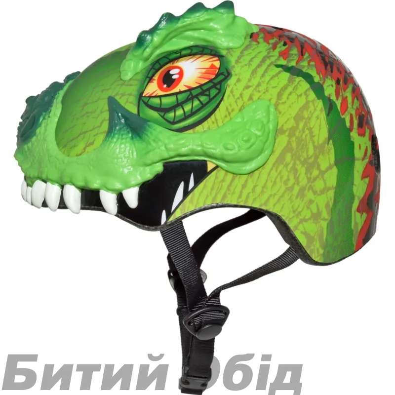Шолом вел C-Preme Raskullz T-Rex Bonez чорн/зел 48-52см