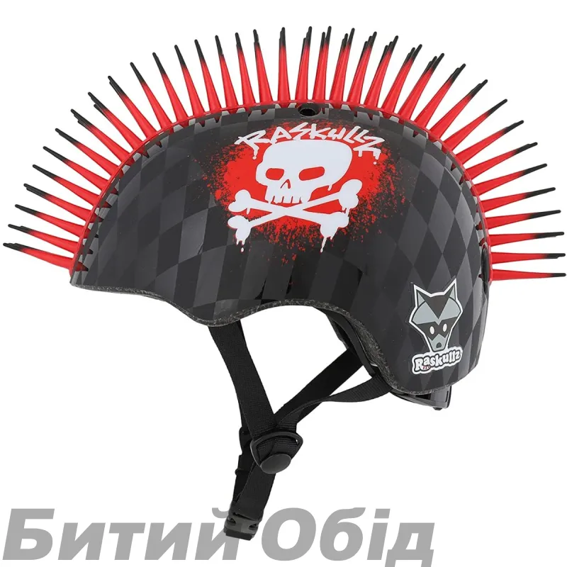 Шолом вел C-Preme Raskullz Skull Hawk чорн/черв 50-54см
