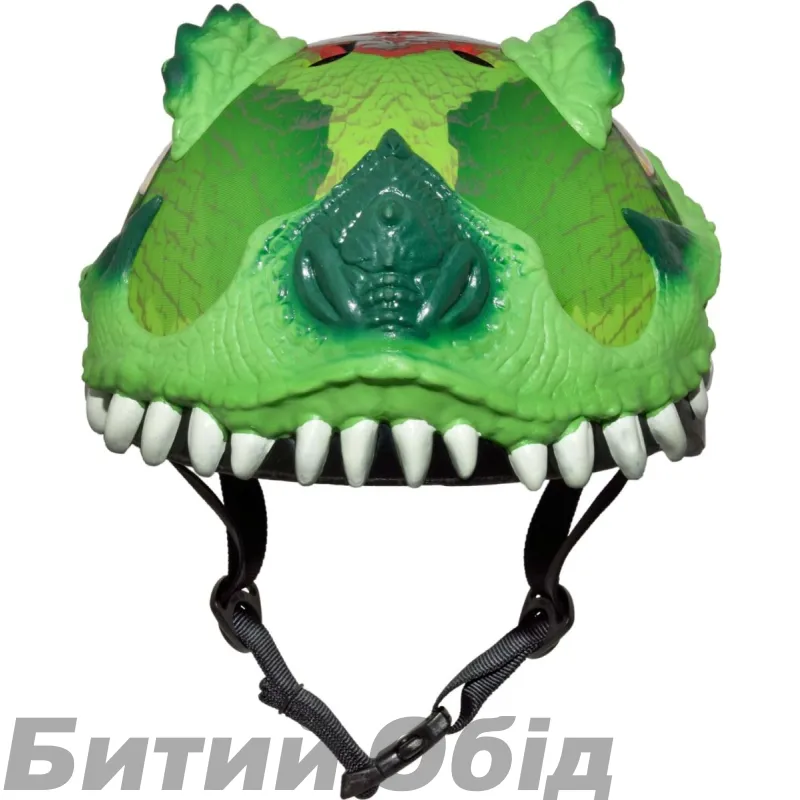 Шолом вел C-Preme Raskullz T-Rex Bonez чорн/зел 48-52см