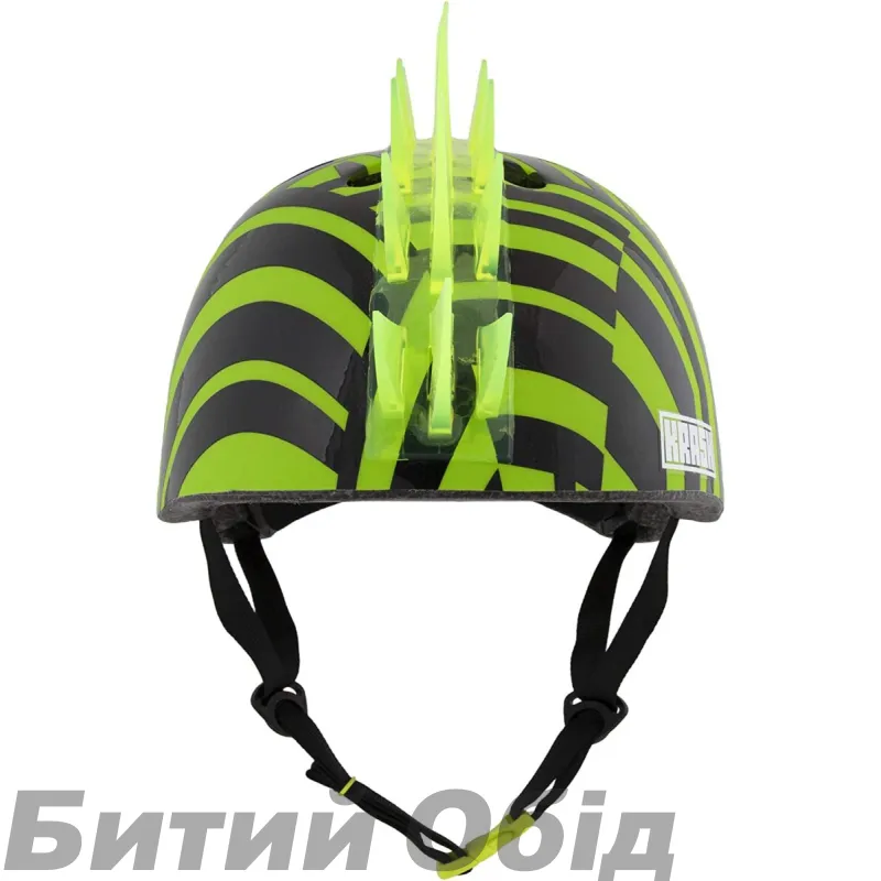 Шолом вел C-Preme Krash Dazzle LED з/підсвіч USB зел/чорн 54-58см