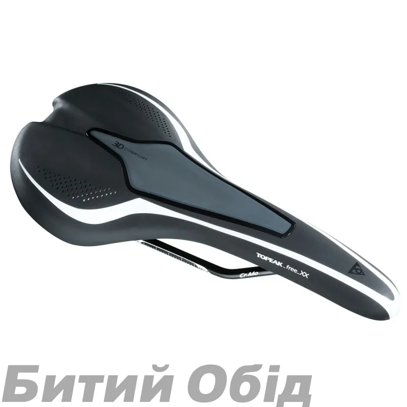 Седло Topeak Free_XX 3D Comfort черн/бел
