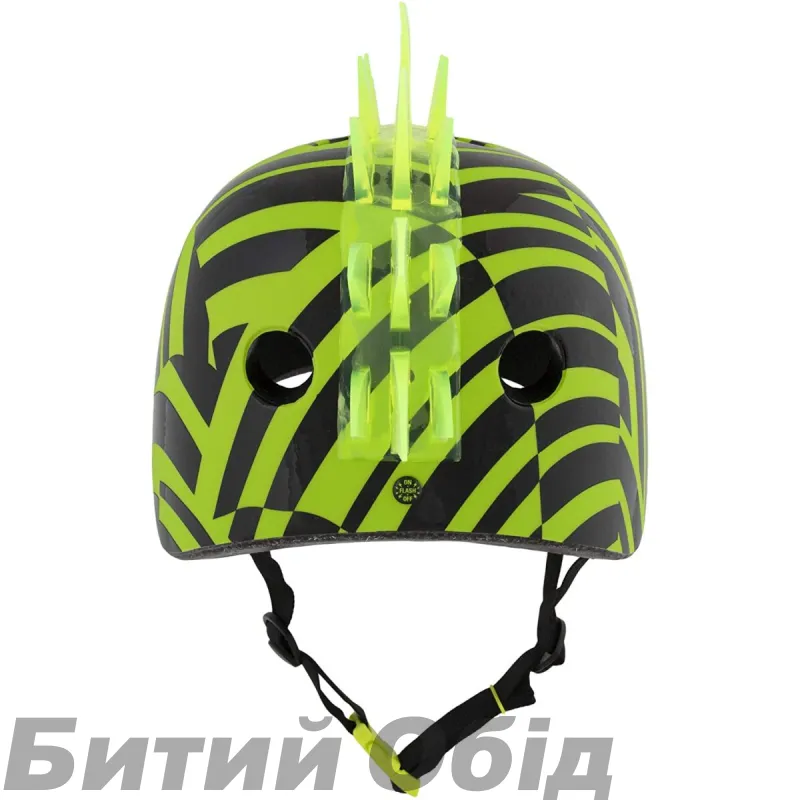 Шолом вел C-Preme Krash Dazzle LED з/підсвіч USB зел/чорн 54-58см
