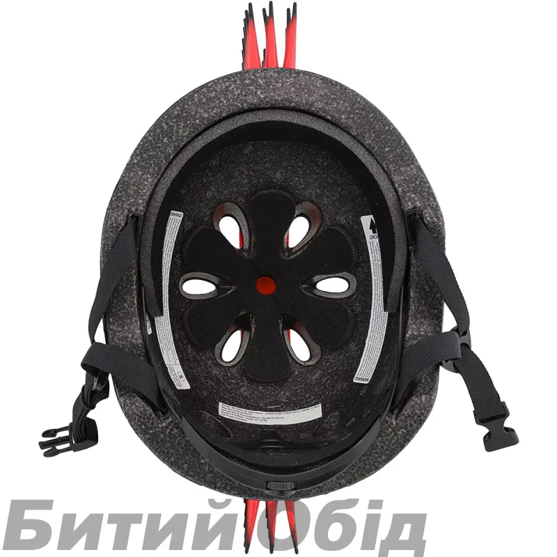 Шолом вел C-Preme Raskullz Skull Hawk чорн/черв 50-54см