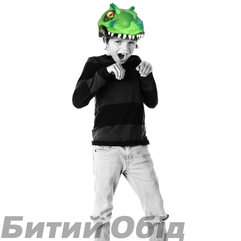 Шолом вел C-Preme Raskullz T-Rex Bonez чорн/зел 48-52см