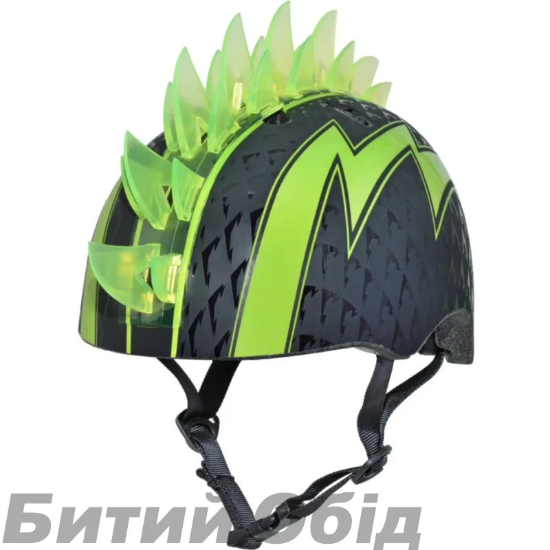 Шолом вел C-Preme Raskullz Bolt LED з/підсвіч USB зел 50-54см