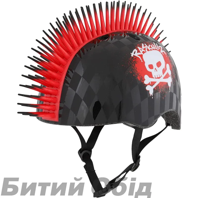 Шолом вел C-Preme Raskullz Skull Hawk чорн/черв 50-54см