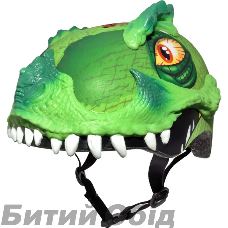 Шолом вел C-Preme Raskullz T-Rex Bonez чорн/зел 48-52см