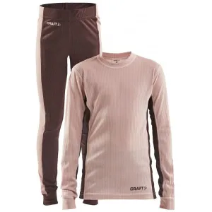 Термокомплект Craft Core Dry Baselayer Set Junior pink | brown 
