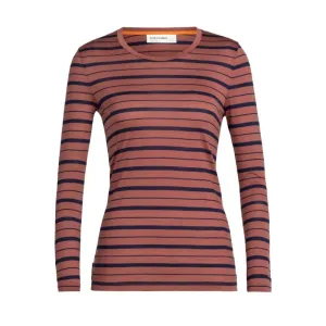 Футболка с длинным рукавом IB 150 Wave LS Tee Stripe WMN Grape/Midnight Navy/ S S