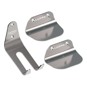 Крюк для зберігання велосипеду Lezyne STAINLESS PEDAL HOOK Сріблястий Y16 Крюк для зберігання велосипеду Lezyne STAINLESS PEDAL HOOK Сріблястий Y16