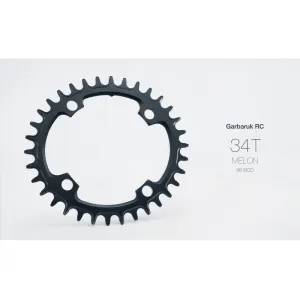 Звезда Garbaruk овал (MELON) 96 BCD 34 зуб. (XT-M8000 /SLX-M7000) black