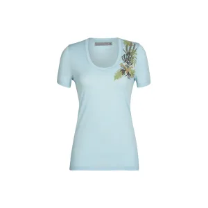 Футболка Icebreaker 150 Tech Lite II SS Scoop Tee Fabulous Ferns WMN Haze S