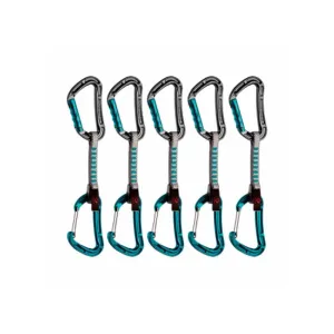 Набор оттяжек Mammut 5er Pack Bionic Express Sets Straight Gate/Wire Gate.basalt-aqua 10 cm 5 шт
