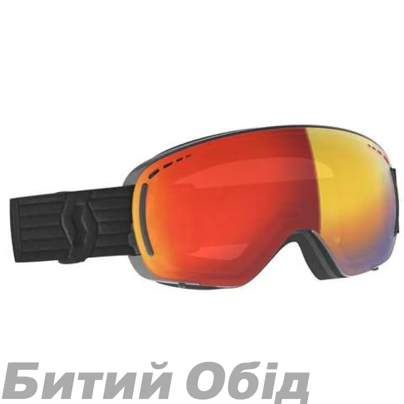 Гірськолижна маска SCOTT LCG Compact black enh red chr