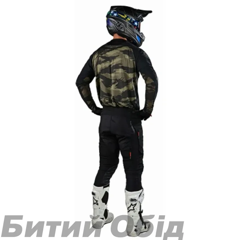 Мото джерси TLD Scout SE Jersey SYSTEMS [BRUSHED CAMO BLk/MILITARY GREEN] 