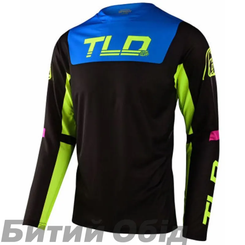 Джерси TLD Sprint Jersey Fractura [BLk/Yellow]