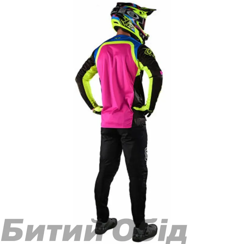 Джерси TLD Sprint Jersey Fractura [BLk/Yellow]