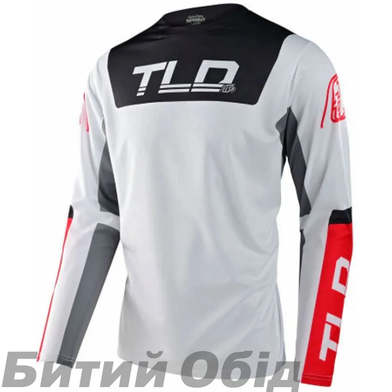 Джерсі TLD Sprint Jersey Fractura [Charcoal Glo Red] 