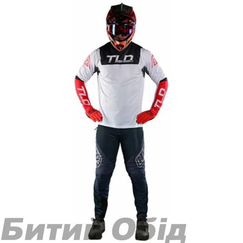 Джерсі TLD Sprint Jersey Fractura [Charcoal Glo Red] 