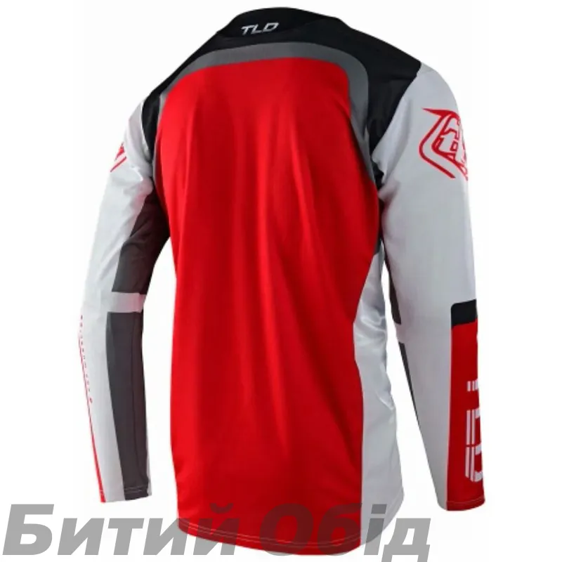 Джерсі TLD Sprint Jersey Fractura [Charcoal Glo Red] 
